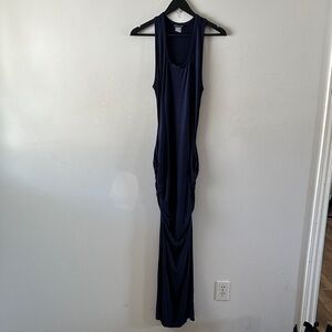 VENUS Navy Blue Sleeveless Maxi Dress
